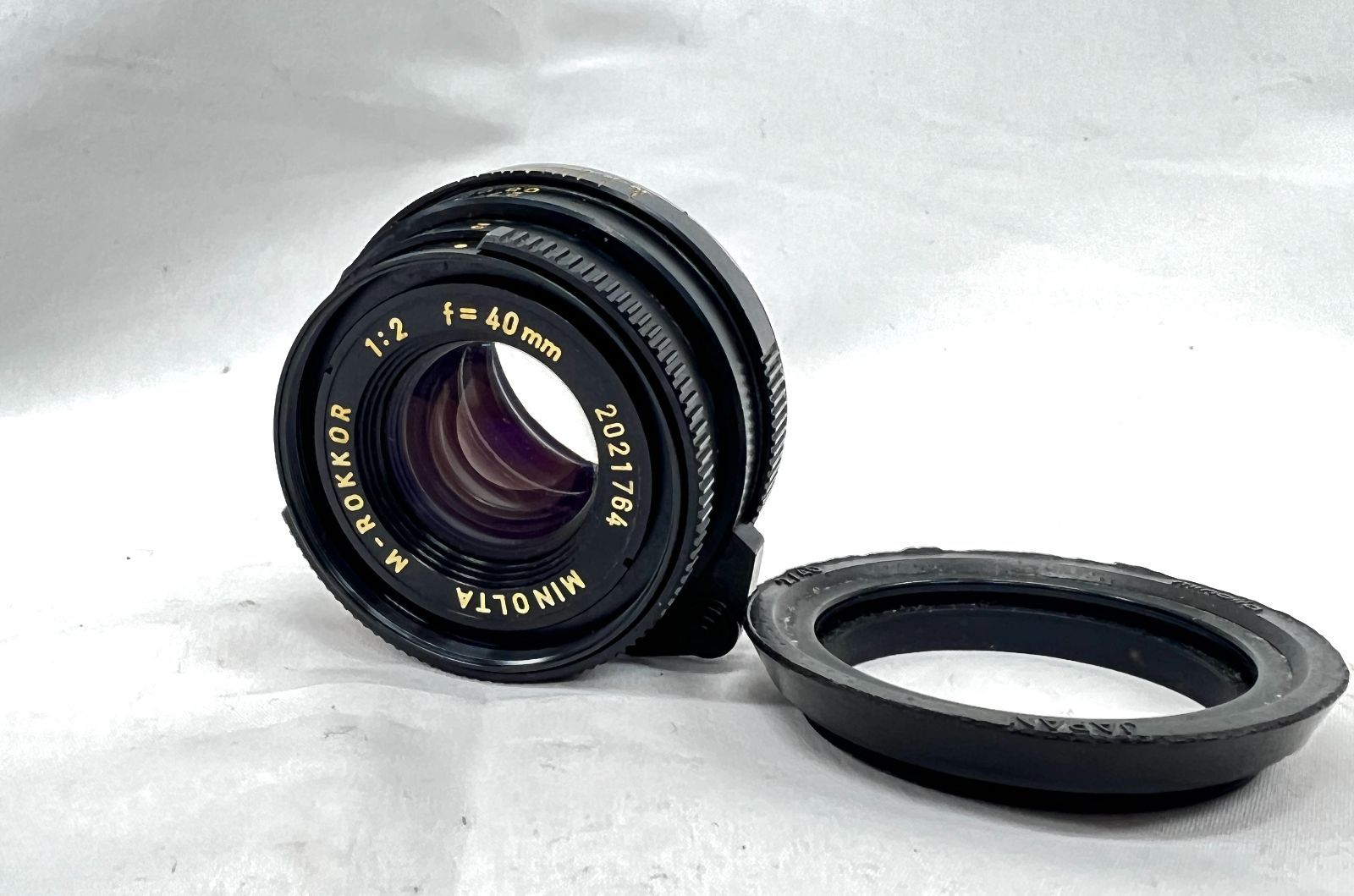 【良品】Minolta M-ROKKOR 40mm f2 ライカ Leica Mマウント レンズ