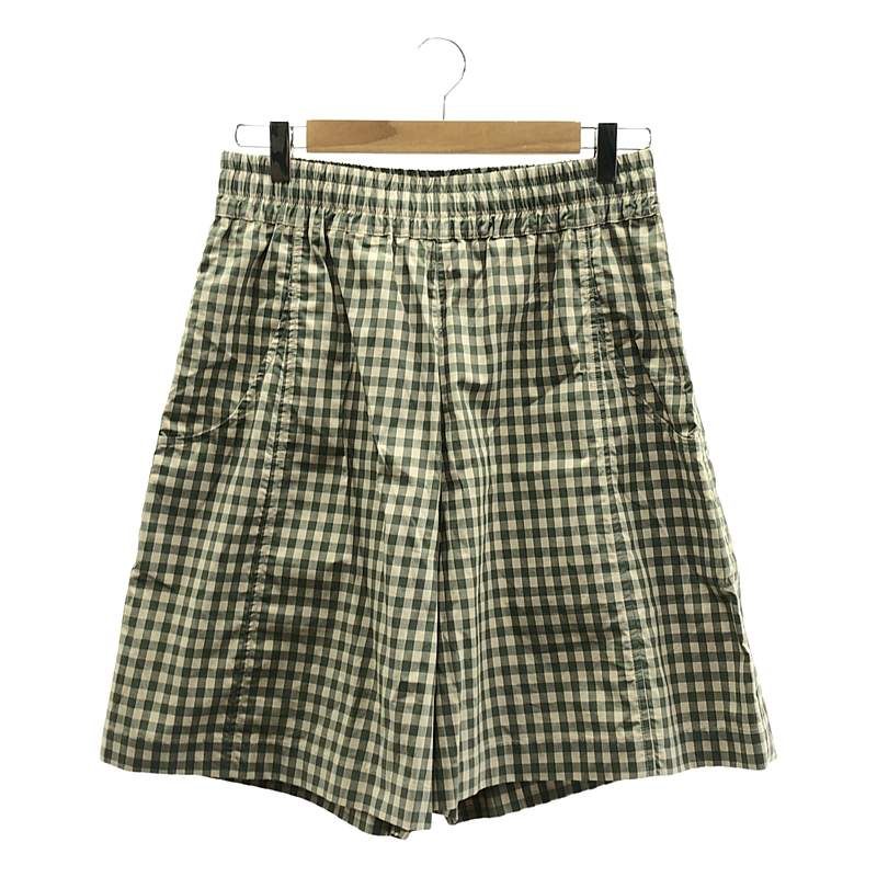 【美品】  NICHOLAS DALEY / ニコラスデイリー | 2024SS | WIDE SHORT チェック ワイド ショートパンツ | 28 | グリーン / ベージュ | メンズ 美品】 NICHOLAS DALEY / ニコラスデイリー | 2024SS | WIDE SHORT