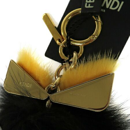 中古】 超美品 フェンディ FENDI モンスター バッグチャーム
