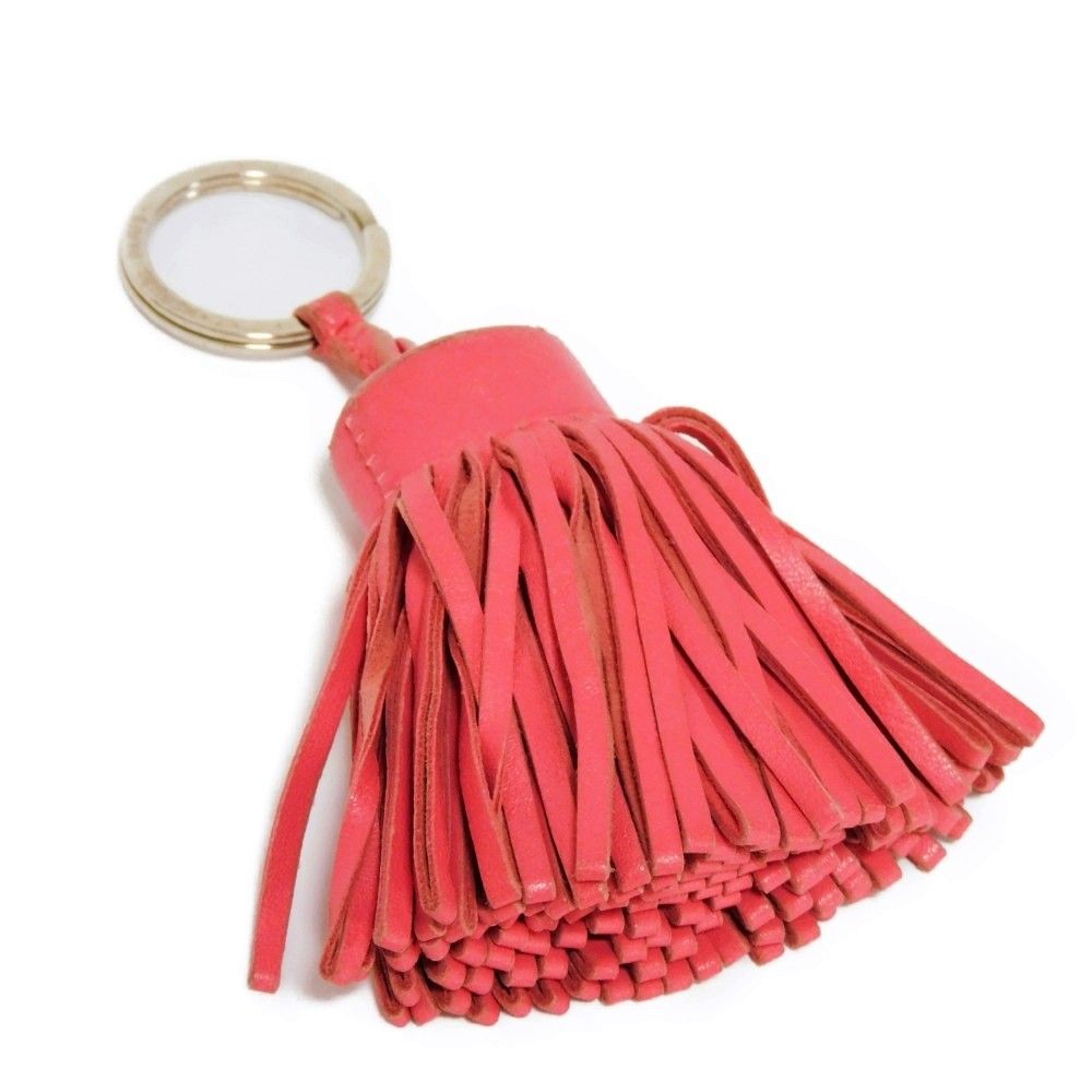 ローズアザレ付属品HERMES エルメス Carmen pompom keyholder ...