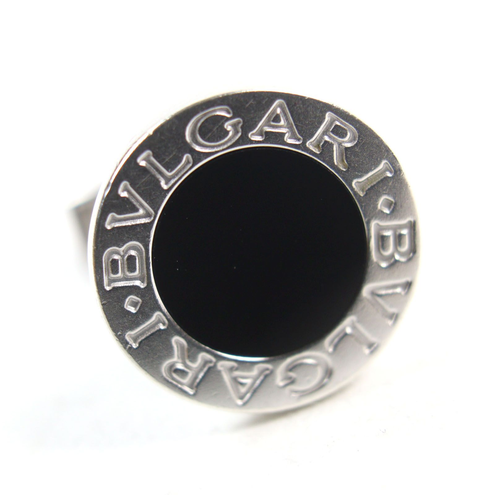 良品○BVLGARI ブルガリ ブルガリブルガリ AG925 オニキス ロゴ