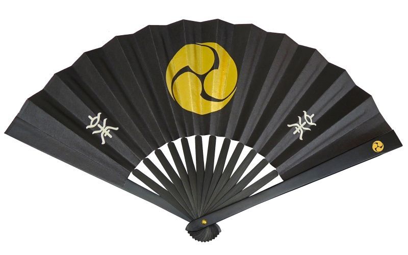 鉄扇8寸 山本勘助 扇子 うちわ用 袋付き 尾形刀剣