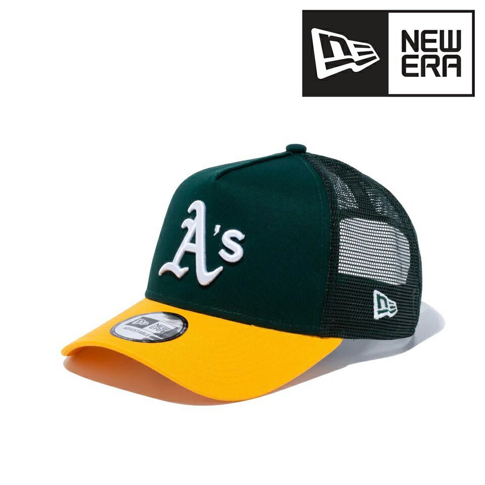 NEWERA 9FORTY A-Frame トラッカー オークランド・アスレチックス ロゴ