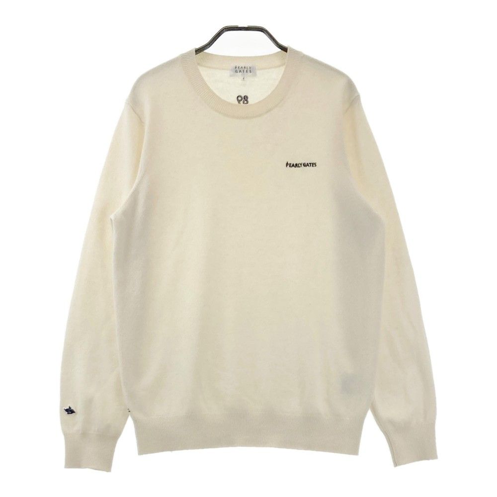 サイズ 4 PEARLY GATES パーリーゲイツ ニット セーター カシミヤ ホワイト系 240101424449 ゴルフウェア メンズ ストスト