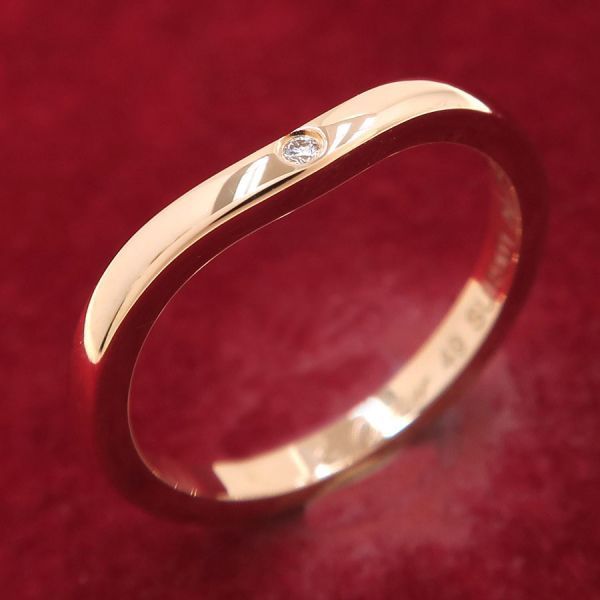 市場】カルティエ バレリーナリング/ダイヤ3P#49(日本サイズ9号近辺  