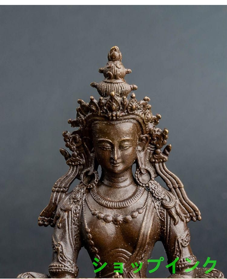 地蔵 菩薩 観音 銅製 仏像 彫刻 置物 開運 風水 - メルカリ