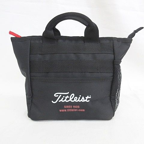 タイトリスト TITLEIST ゴルフ カートバッグ ラウンドバッグ ロゴ プリント メッシュ 黒 ブラック