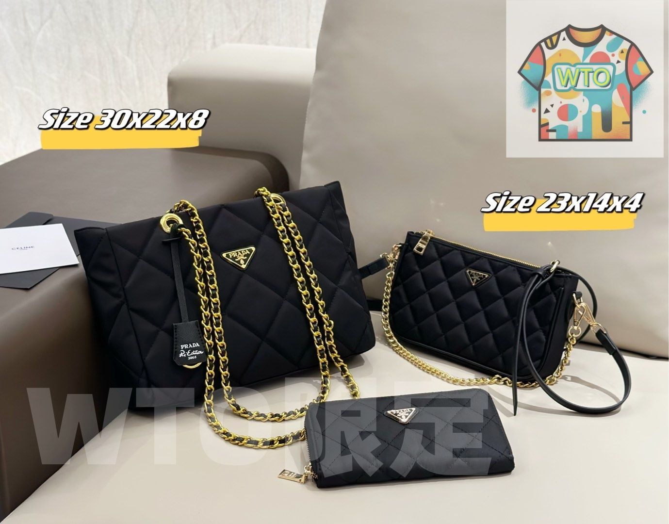プラダ　セット 今日WTO】Prada プラダ 組み合わせパック 三つの割引価格-WTO輸2
