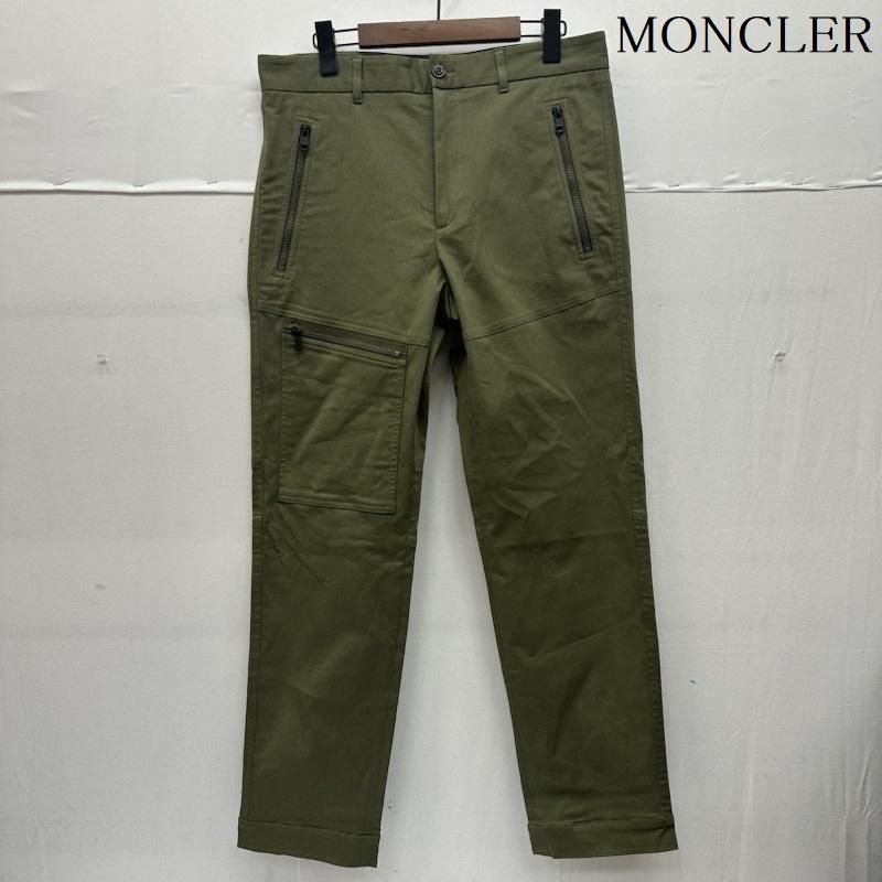 MONCLER モンクレール パンツ ワークパンツ ペインターパンツ ジップ ポケット コットン チノ トラウザーズ テーパード パンツ I20912A00011