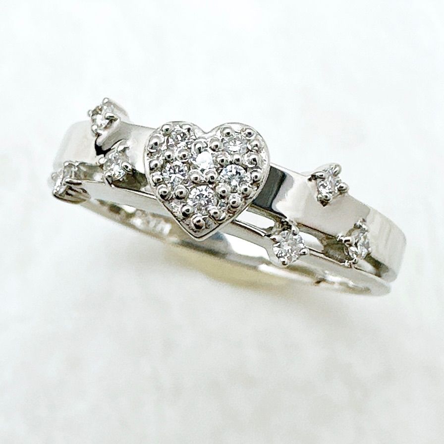 STARJEWELRY☆プラチナダイヤリング 8号
