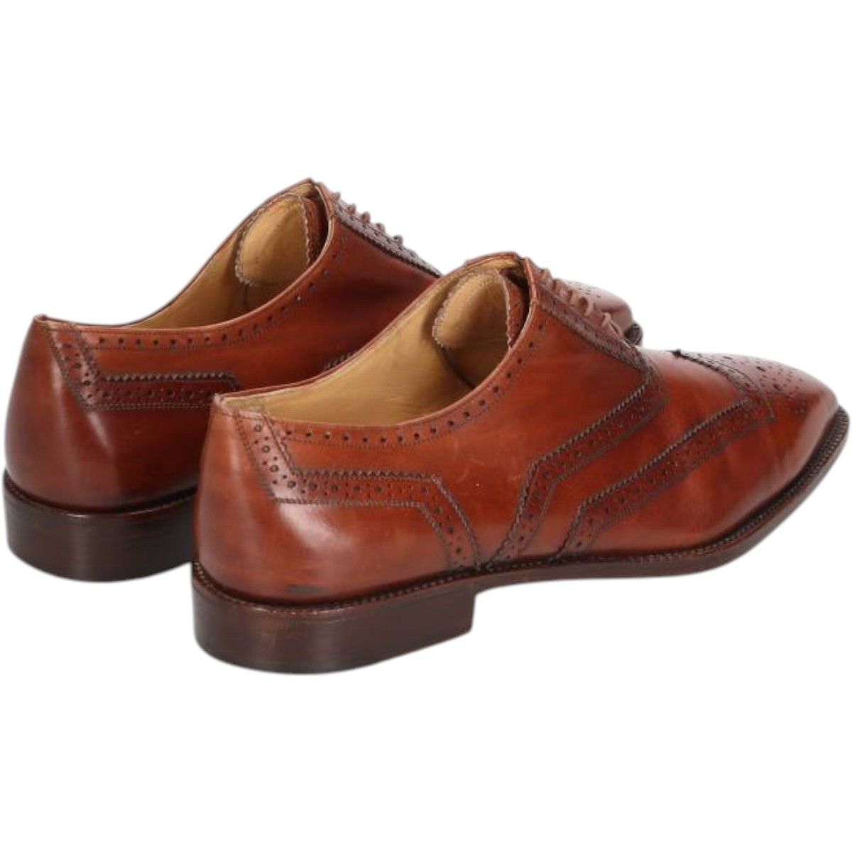 古着 ニーマンマーカス Neiman Marcus フルブローグ ウイングチップシューズ イタリア製 9 1|2M メンズ27.5cm相当|saa014329