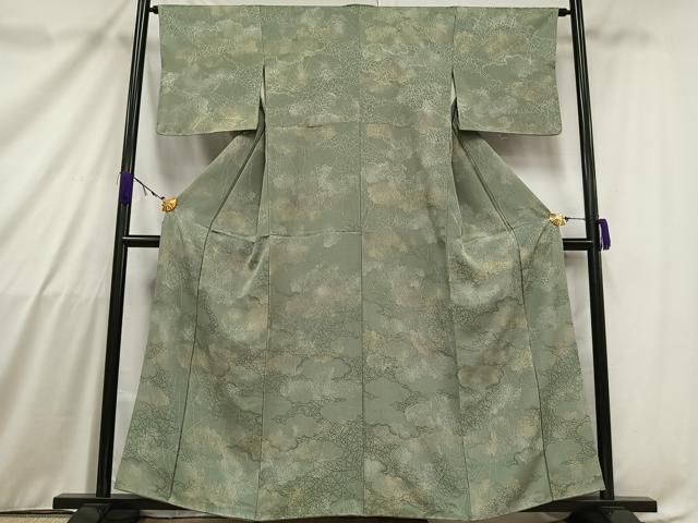 平和屋着物■上質な小紋　単衣　雲重ね文　正絹　逸品　未使用　AAAL0663Ack