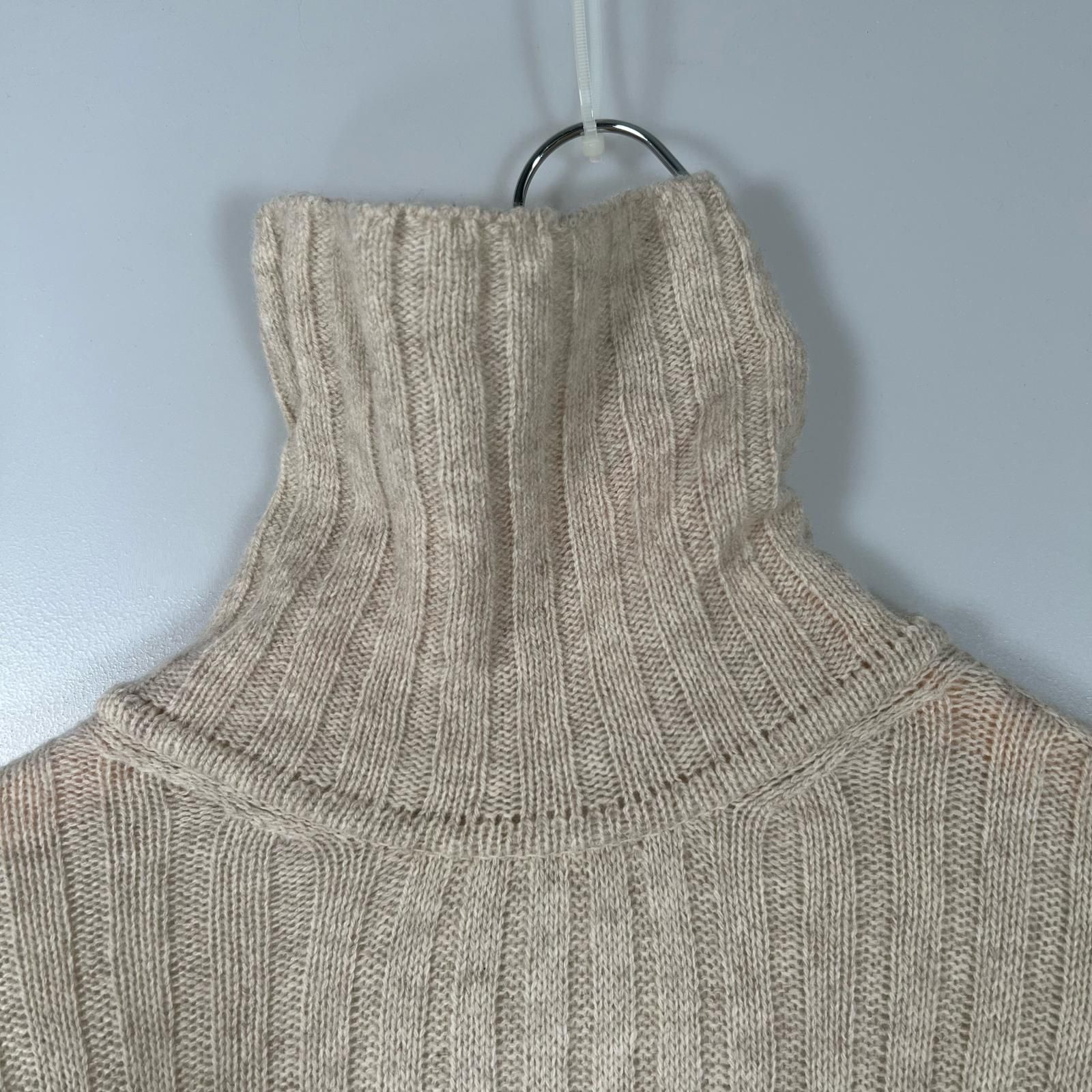 pas de calais パドカレ レディース 長袖ニット ウール ベージュ