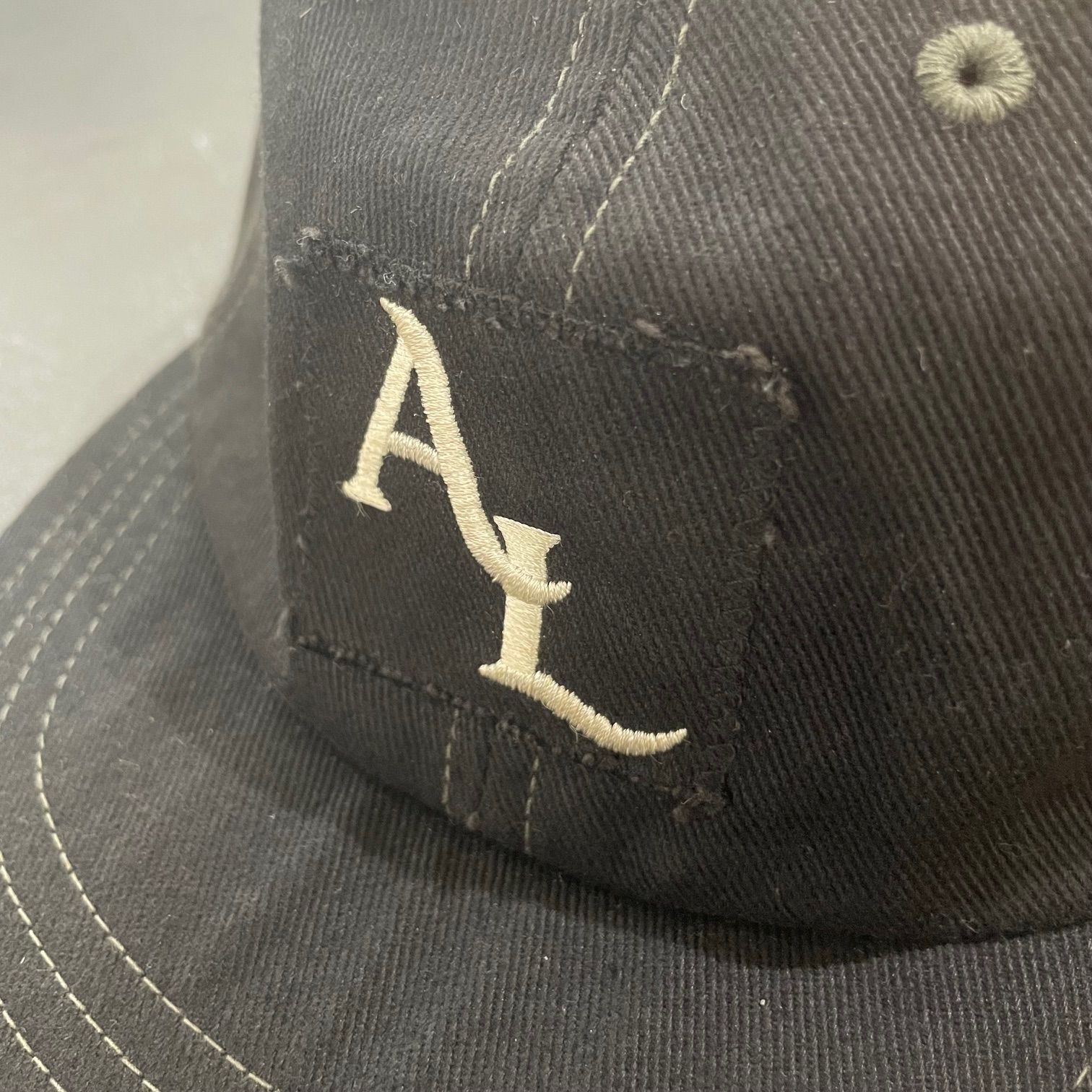 atlast&co アットラスト ブラック AL刺繍ロゴ ベースボールキャップ