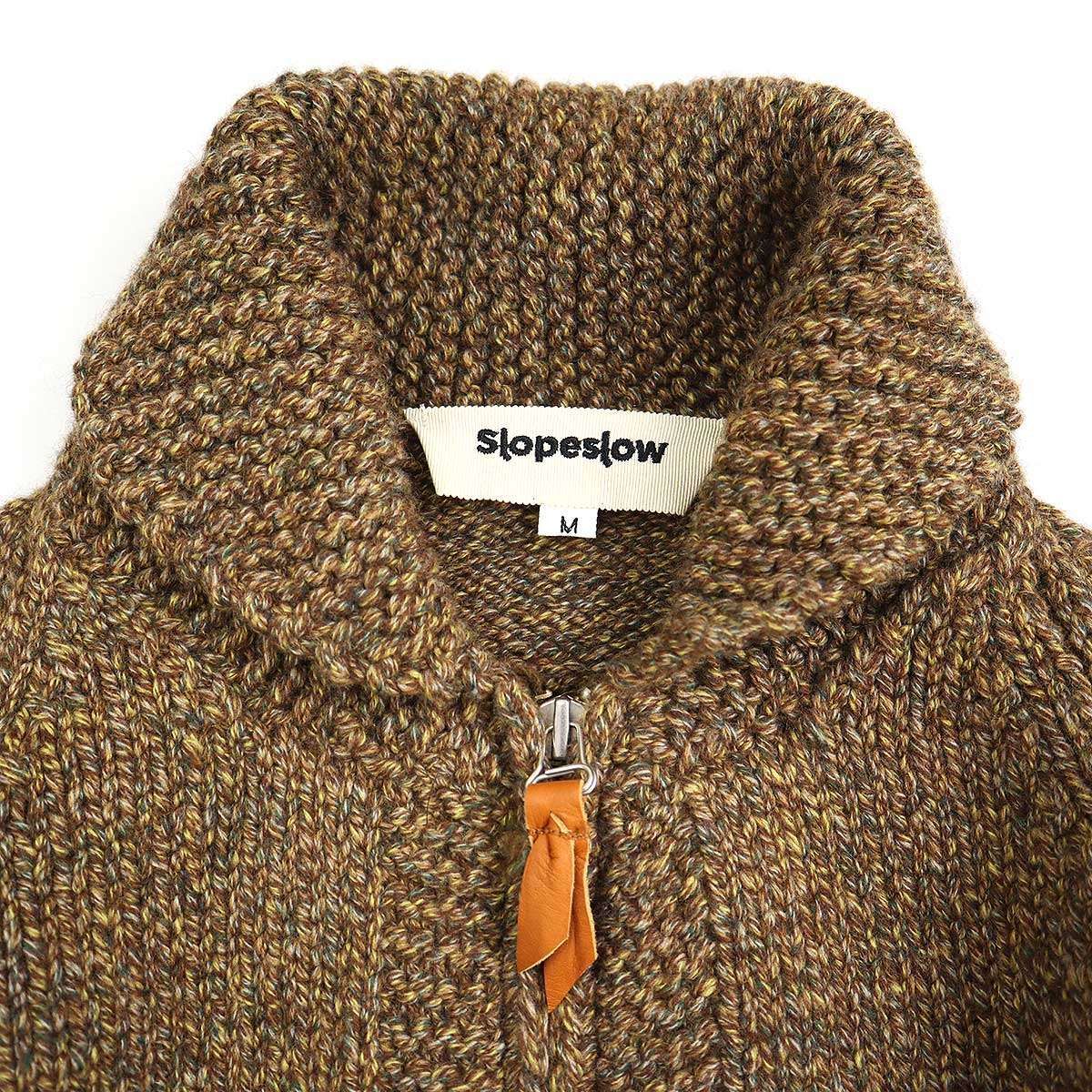 スロープスロー 美品 24aw 上質 カウチン セーター ジップ ブルゾン スロープスロー 美品 24aw 上質 カウチン セーター ジップ