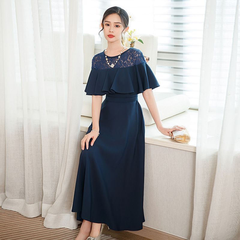 入学式 パーティードレス ロングワンピース レース ロング丈 結婚式 披露宴 二次会 株式会社錦 お呼ばれ 20代 30代 40代 入学式 パーティードレス ロングワンピース レース ロング丈 結婚式