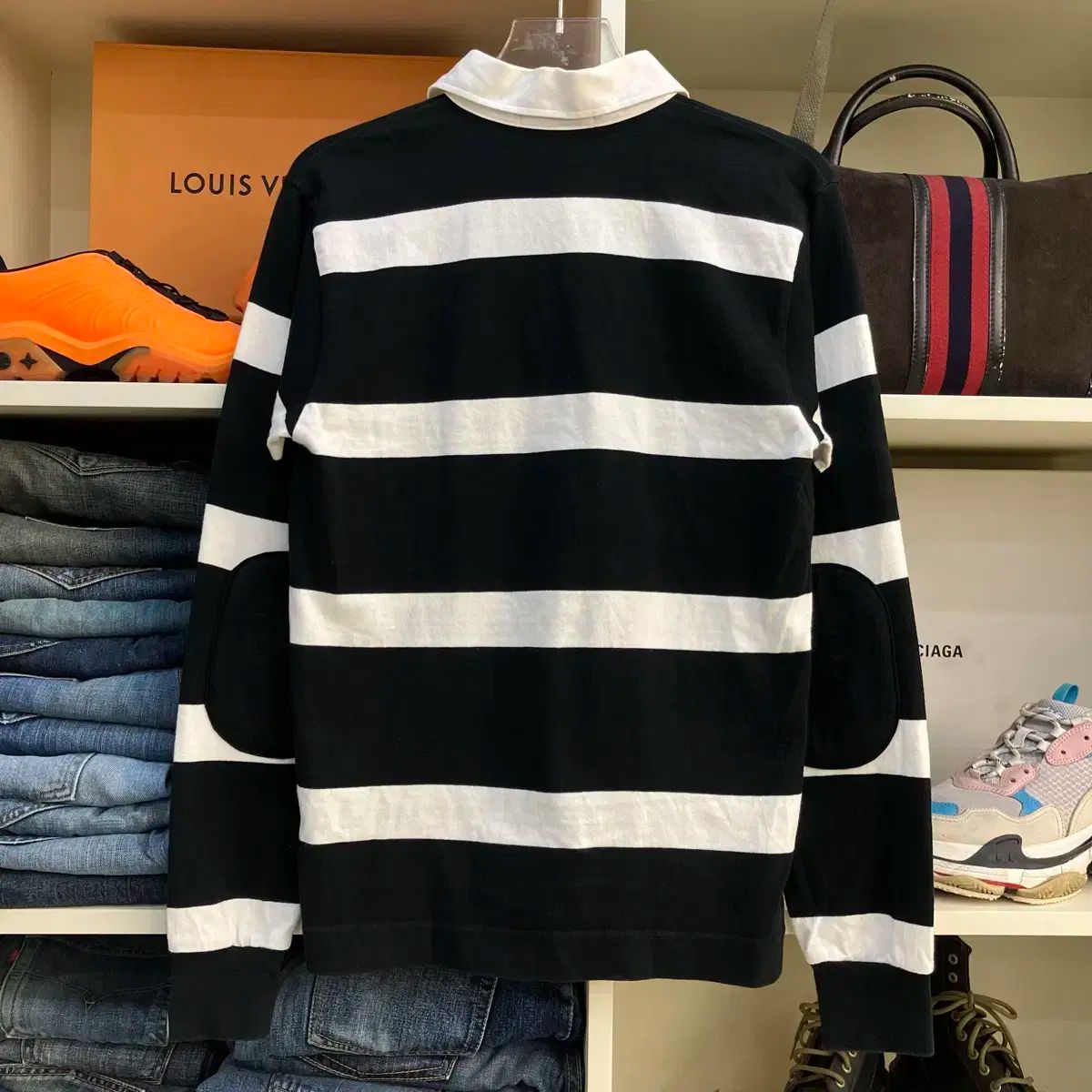 A BATHING APE アベイシングエイプ ストライプ カラー 長袖