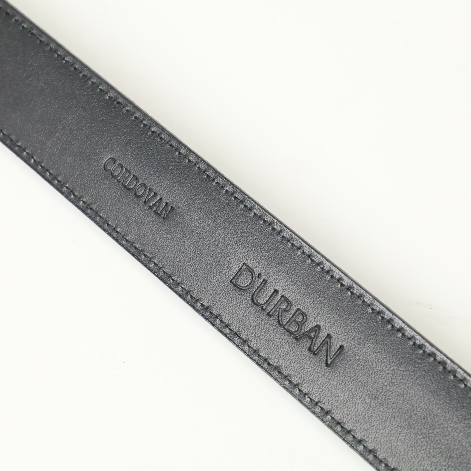 新品 DURBAN ダーバン コードバンベルト (1605590010) 本革 メンズ 馬