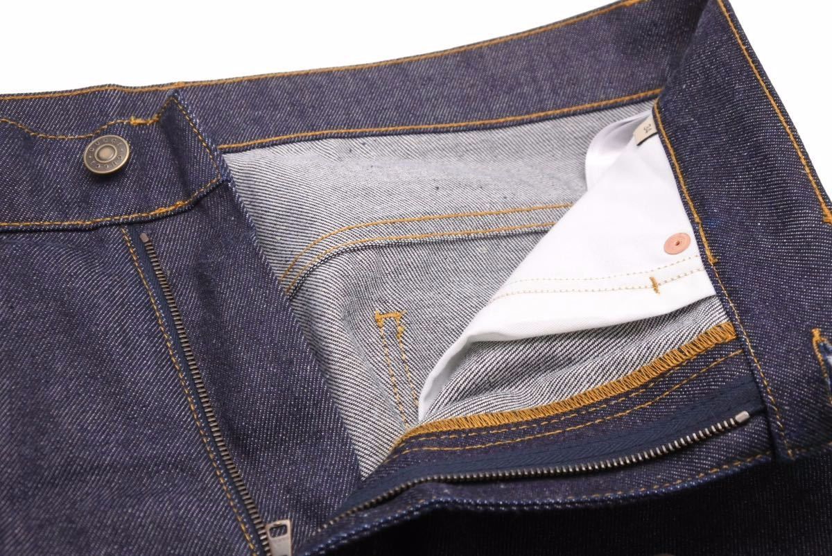 極美品 GUCCI グッチ GG 折り返し付き デニムパンツ ダークブルー 現行