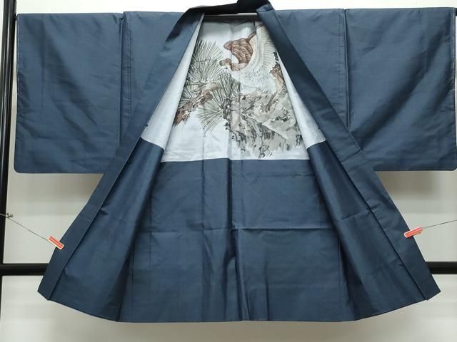 ☀ 平和屋着物●男性 本場大島紬 アンサンブル 亀甲柄 正絹 CAAS8733vf