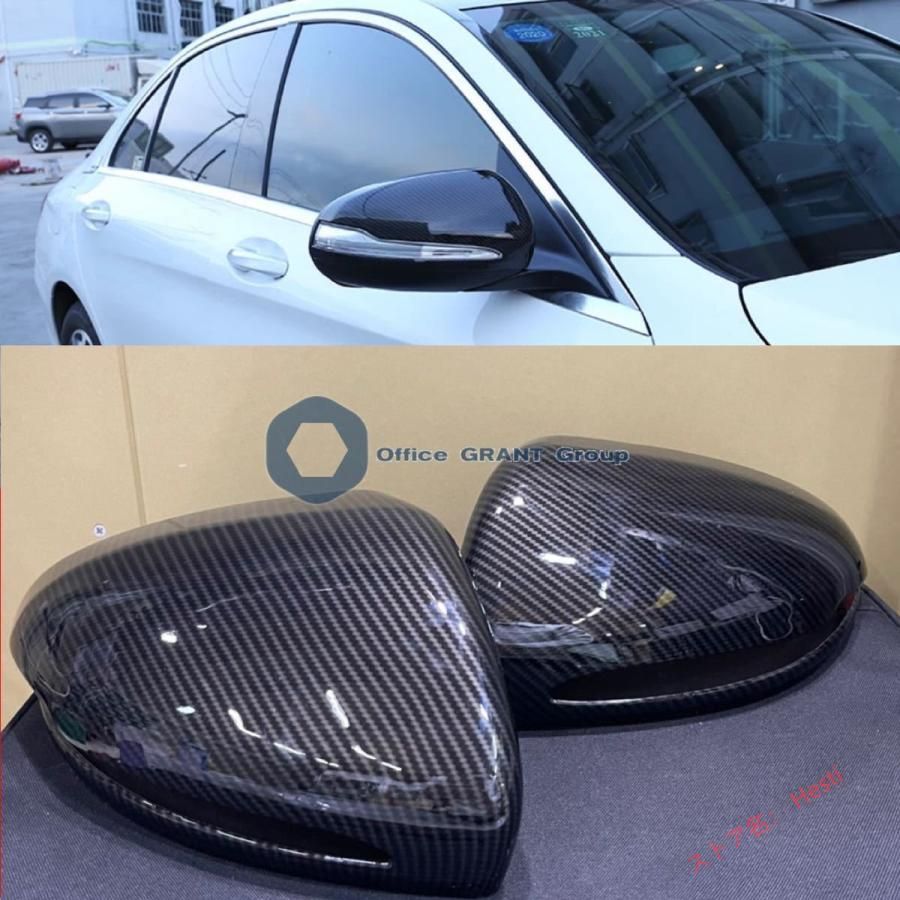 高品質 メルセデス ベンツ W222 W213 X253 W205 ドアミラーカバー バックミラー カーボン 左ハンドル用