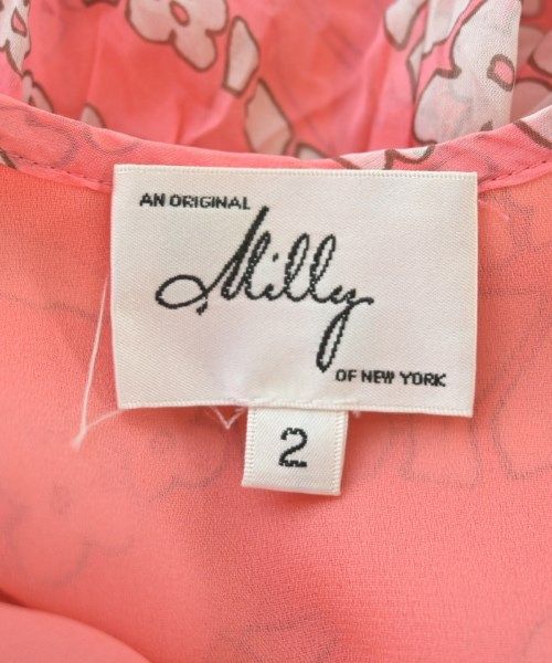 Milly - Milly ミリー ブラウス F 黒xピンクx青紫 【古着】【中古】 Milly ブラウス レディース 【古着】【中古】【送料無料