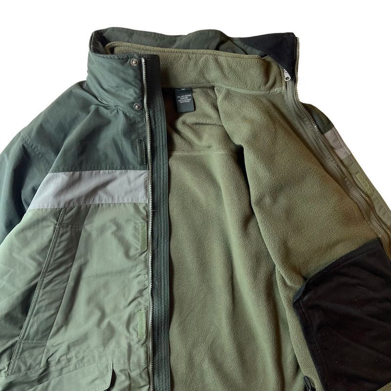 LLBEAN 脱着 フリース ライナー付き ナイロン ウェザー チャレンジャー 