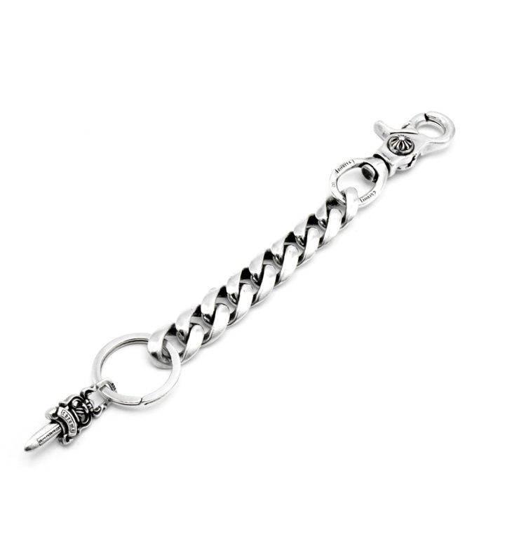 クロムハーツ CHROME HEARTS CLP CHN CLASSIC-L ロング クラシック リンク シルバー キーチェーン h5488