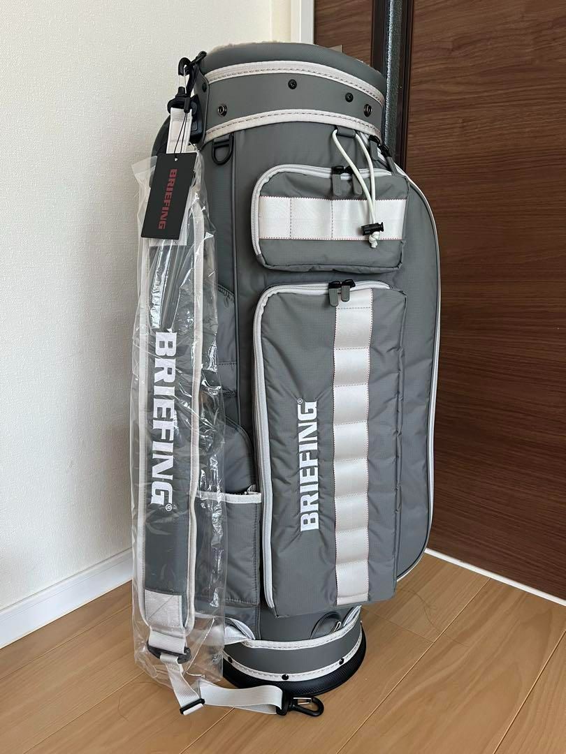 【未使用品】BRIEFING キャディバッグ CR-6 ♯3 ライトグレー BRIEFING - 【2025年冬頃再入荷予定】 【銀行振込・代金引換不可