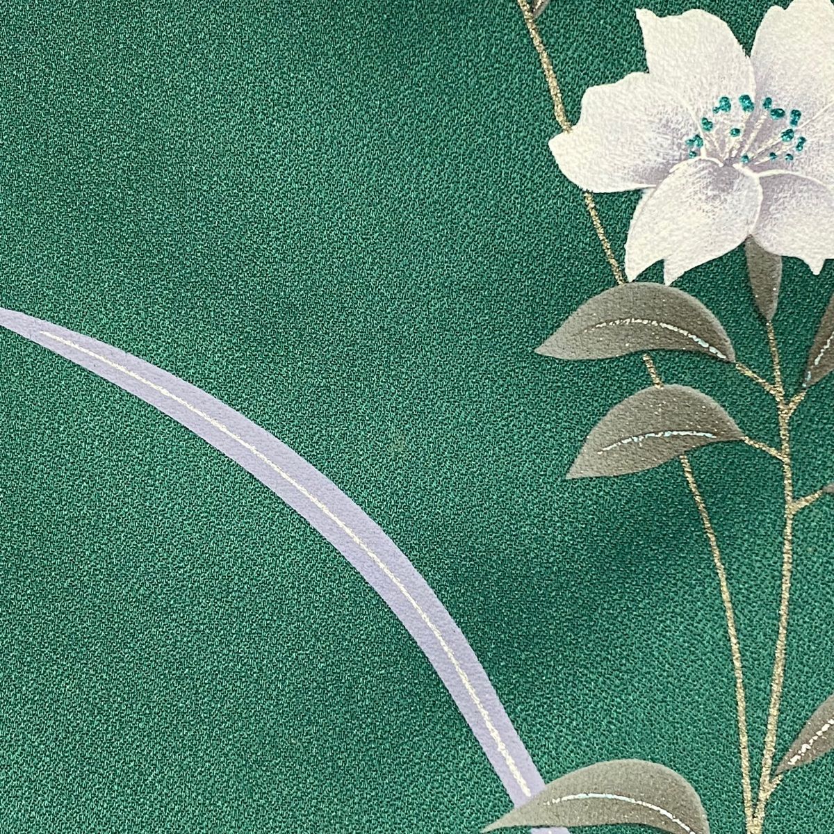 バイセル 着物 名品 付下げ 薄緑 流水 草花 風景 刺繍 総絞り 正絹 袷 身丈155cm 裄丈62.5cm ☆☆☆☆ バイセル 着物 名品 付下げ 薄緑 流水 草花 風景 刺繍 総絞り 正絹 袷 身丈