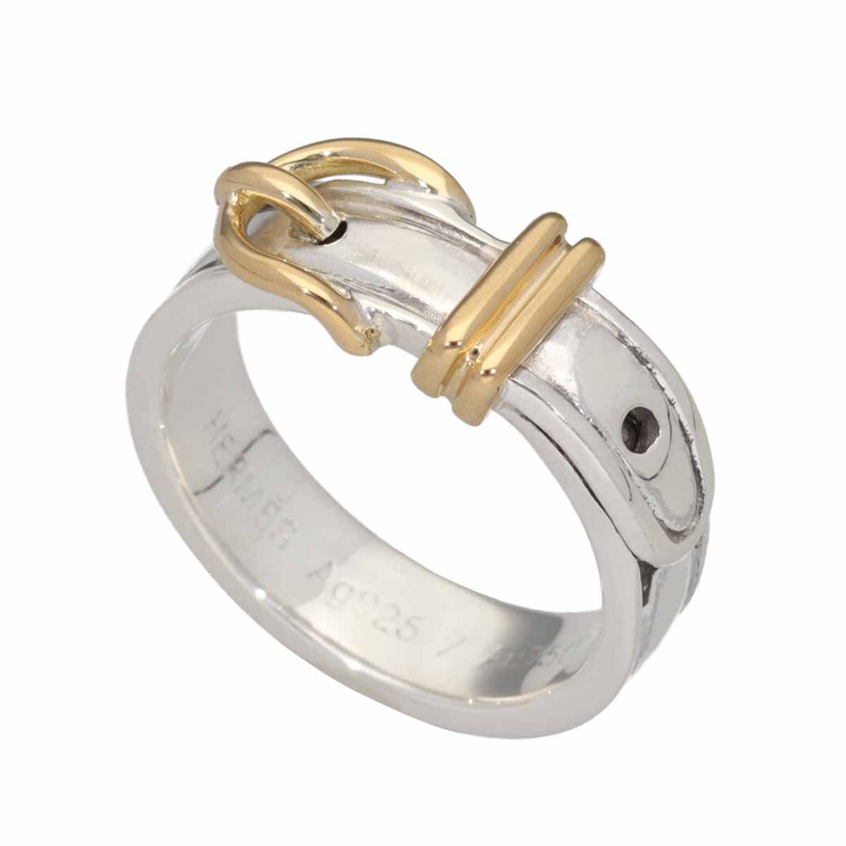 Hermes エルメス コンビカラー ベルト サンチュール リング 750