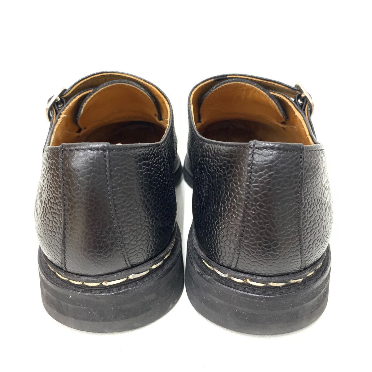 Barwick ダブルモンクストラップ ビジネスシューズ 黒 UK8.5 Berwick バーウィック ダブルモンクストラップ 革靴 ビジネスシューズ