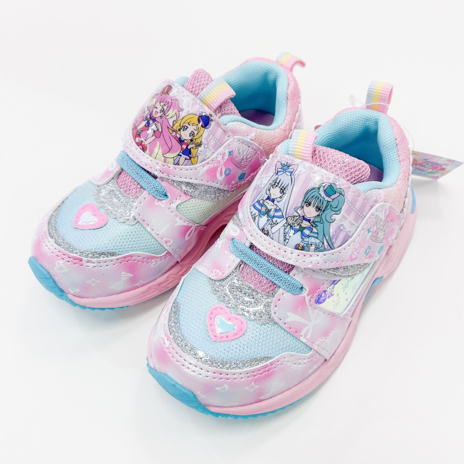 【新品】わんだふるぷりきゅあ　プリキュア　キッズ　スニーカー　3808　ピンク