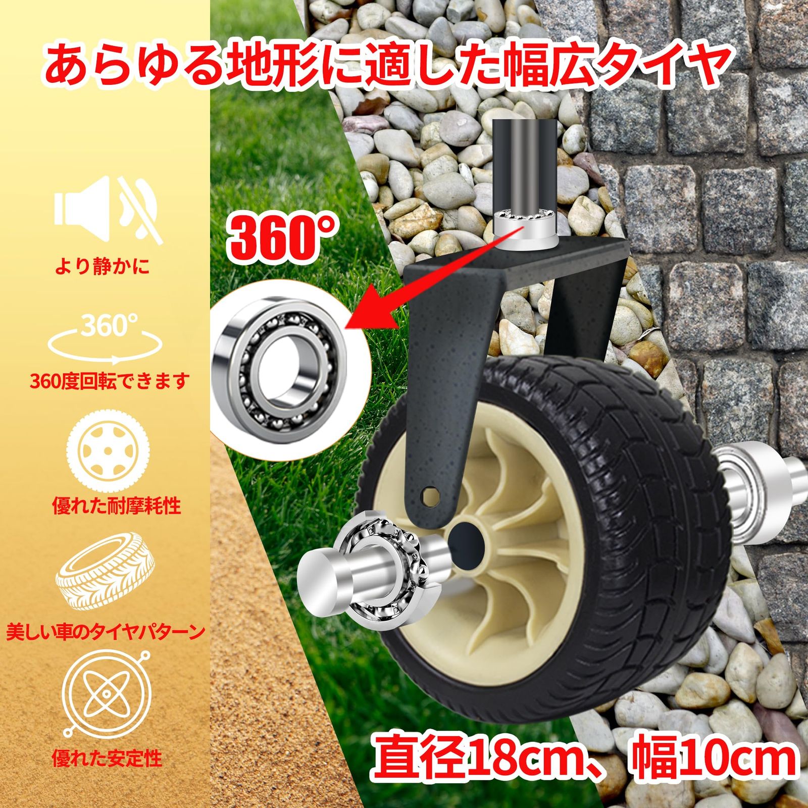 屋根付きアウトドアワゴン