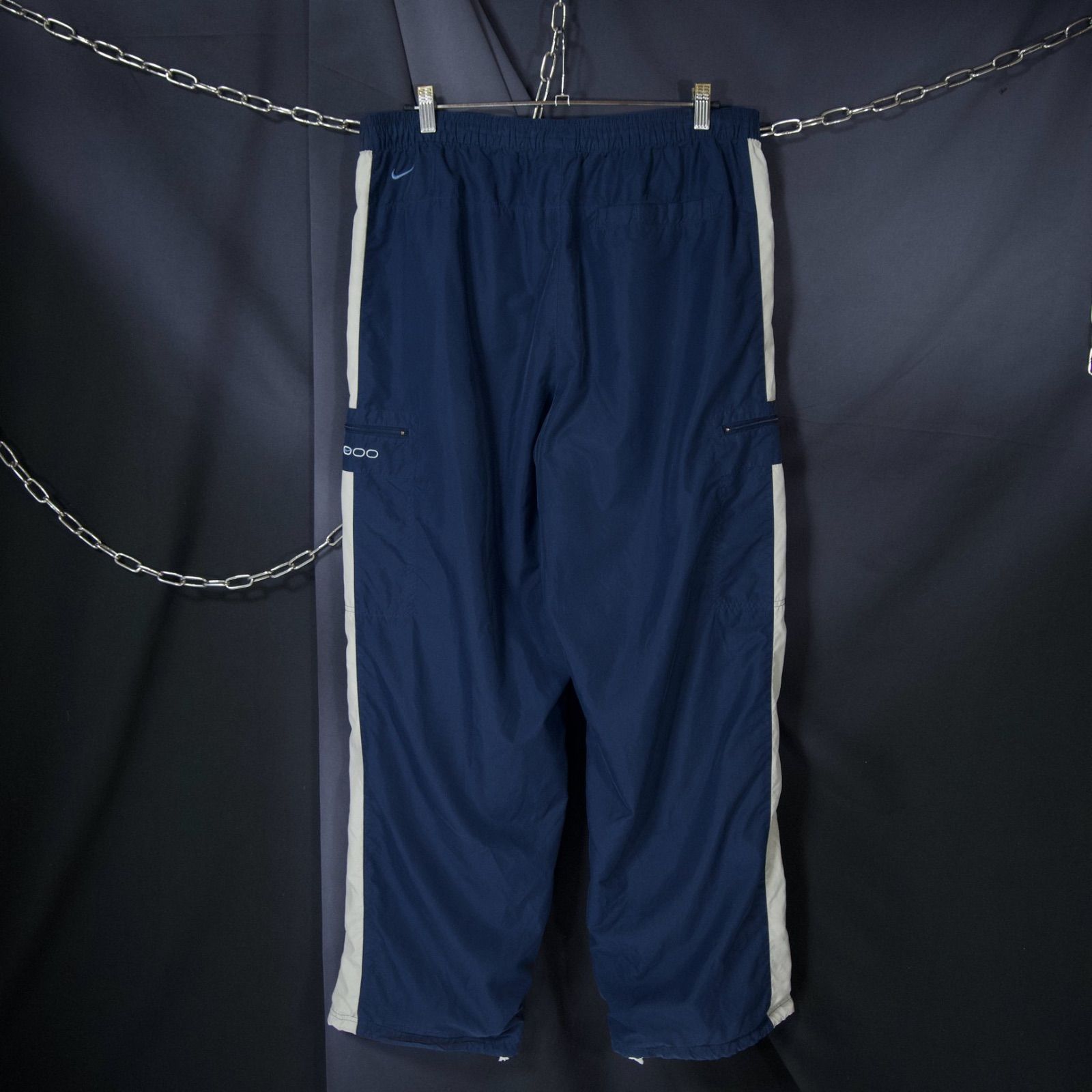 00s NIKE SideLine Small Swoosh Embroidery Wide Cargo Track