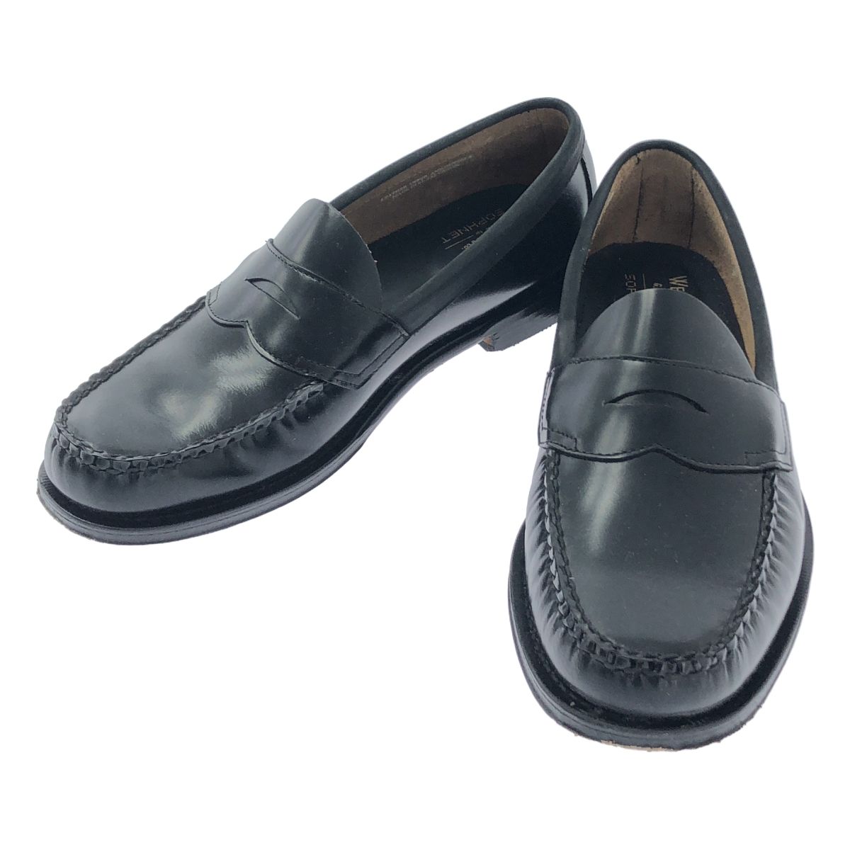 SOPHNET. ソフネット × G.H.BASS WEEJUNS HERITAGE LOGAN レザー コインローファー 9 ブラック メンズ