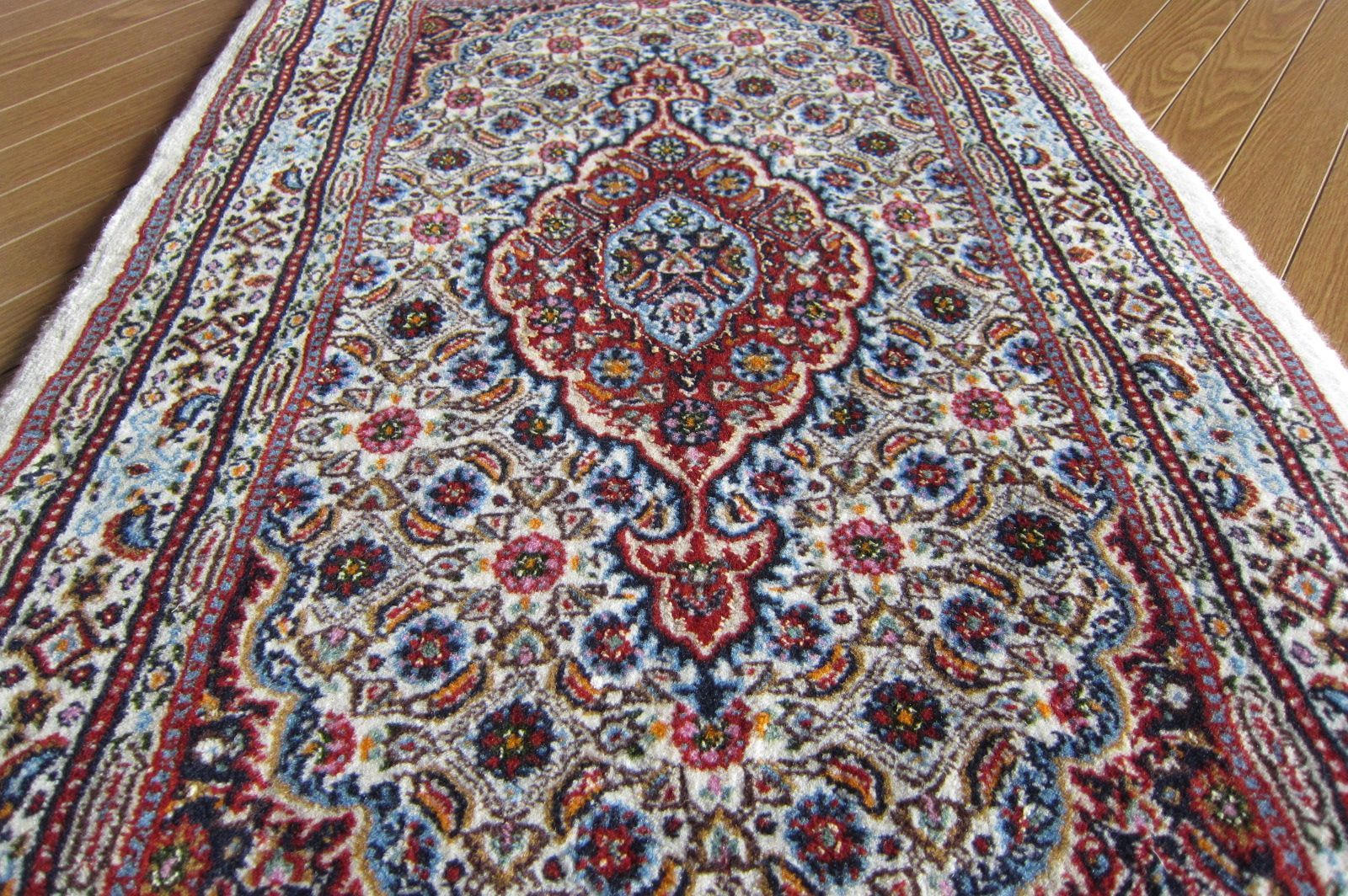 90×60】イラン直輸入ムード産ペルシャ絨毯・カーペット・ラグ