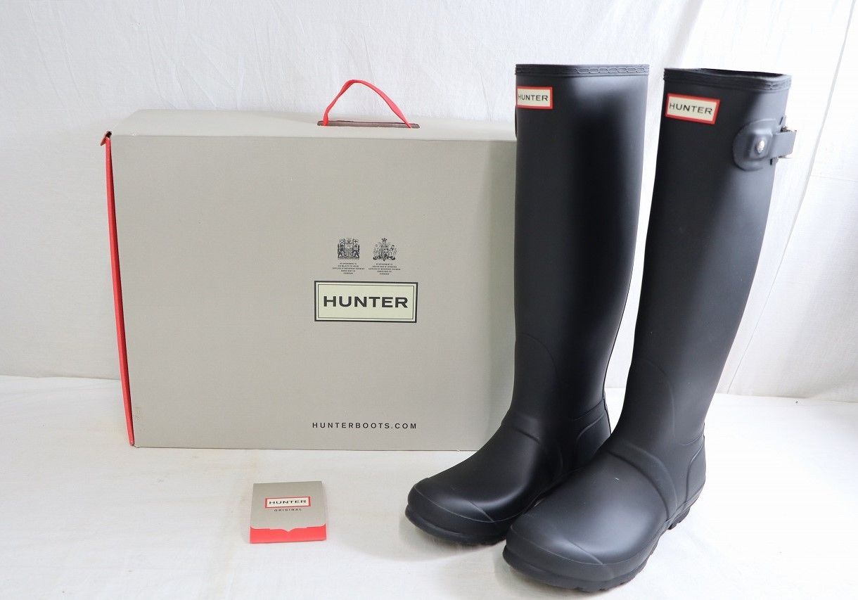 ◆HUNTER レインブーツ トール UK6 EU39 長靴