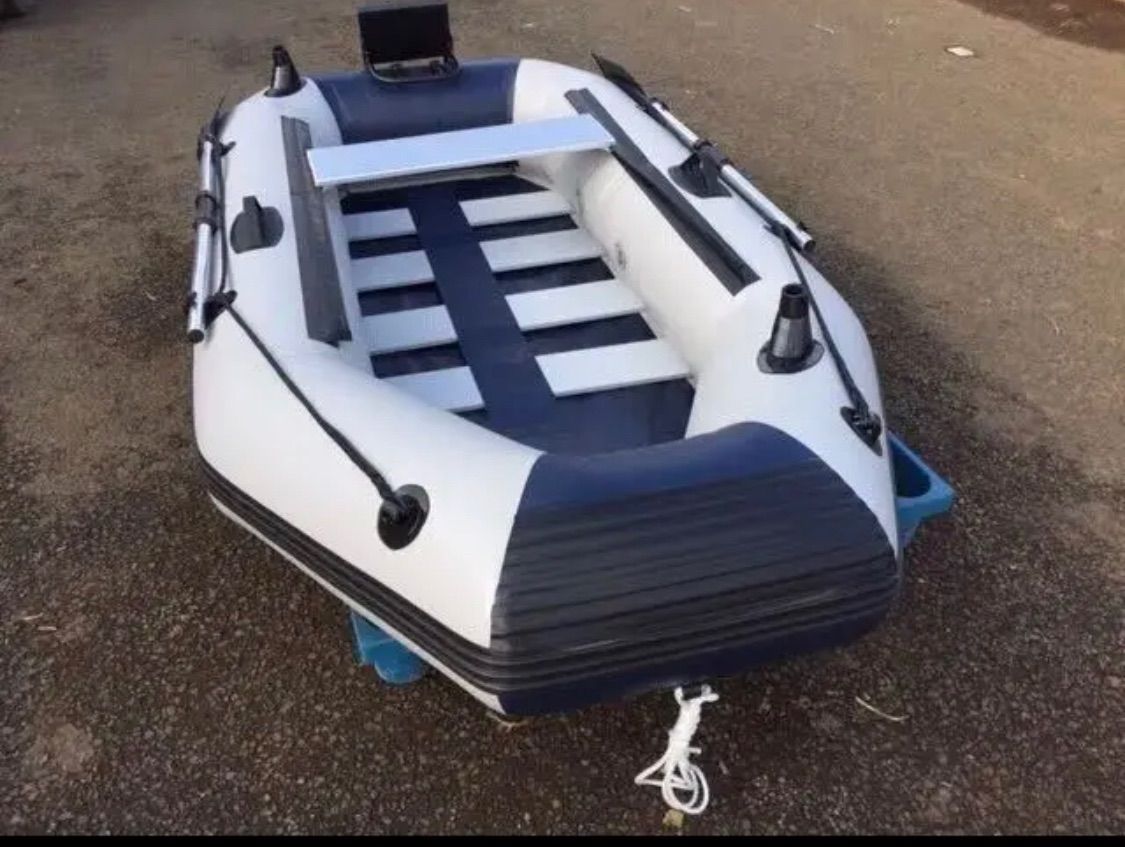 スラットフロア ゴムボート 二人乗り用 ロッドホルダー付き モーター  