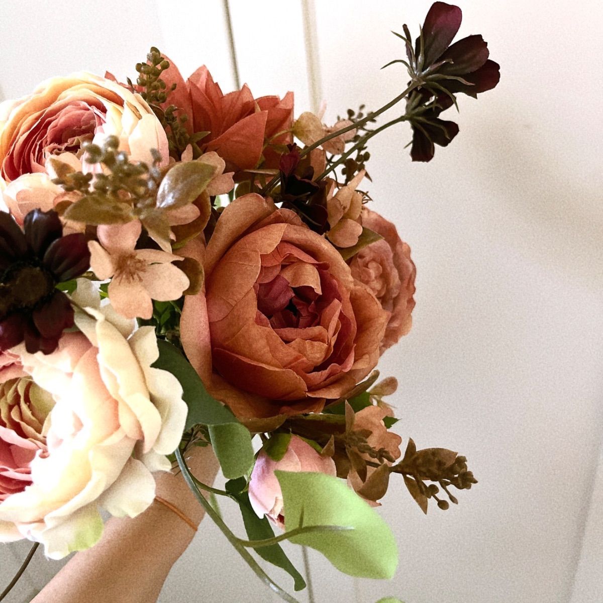 ウェディングブーケ》テラコッタ☆結婚式☆クラッチブーケ