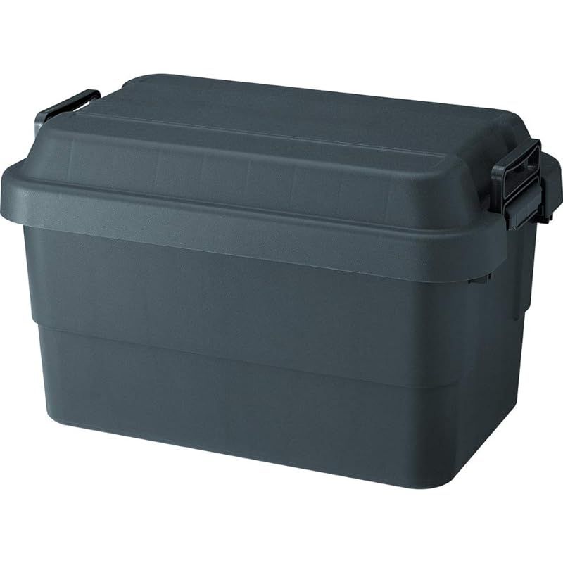 トラスコ中山(TRUSCO) トランクカーゴ 収納ボックス 50L 黒 BLKC-50 0
