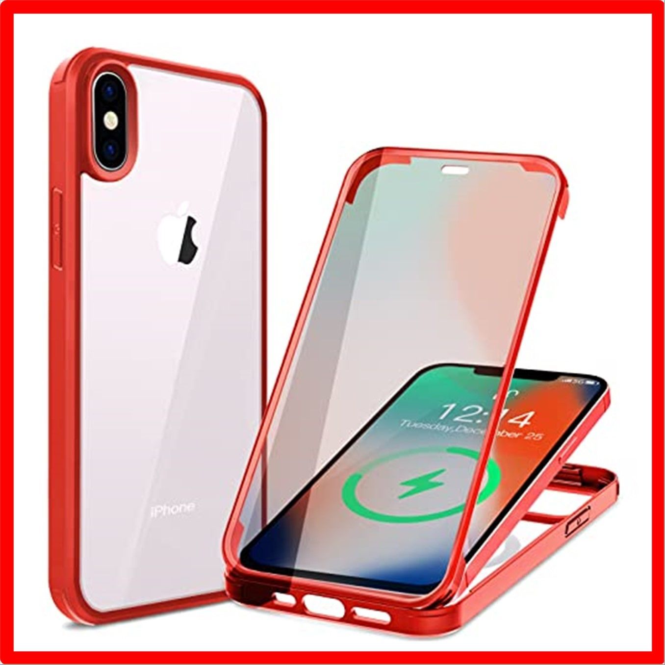 送料無料】 iPhone X/XS_レッド HAUTRKBG iPhone X iPhone XS 用ケース