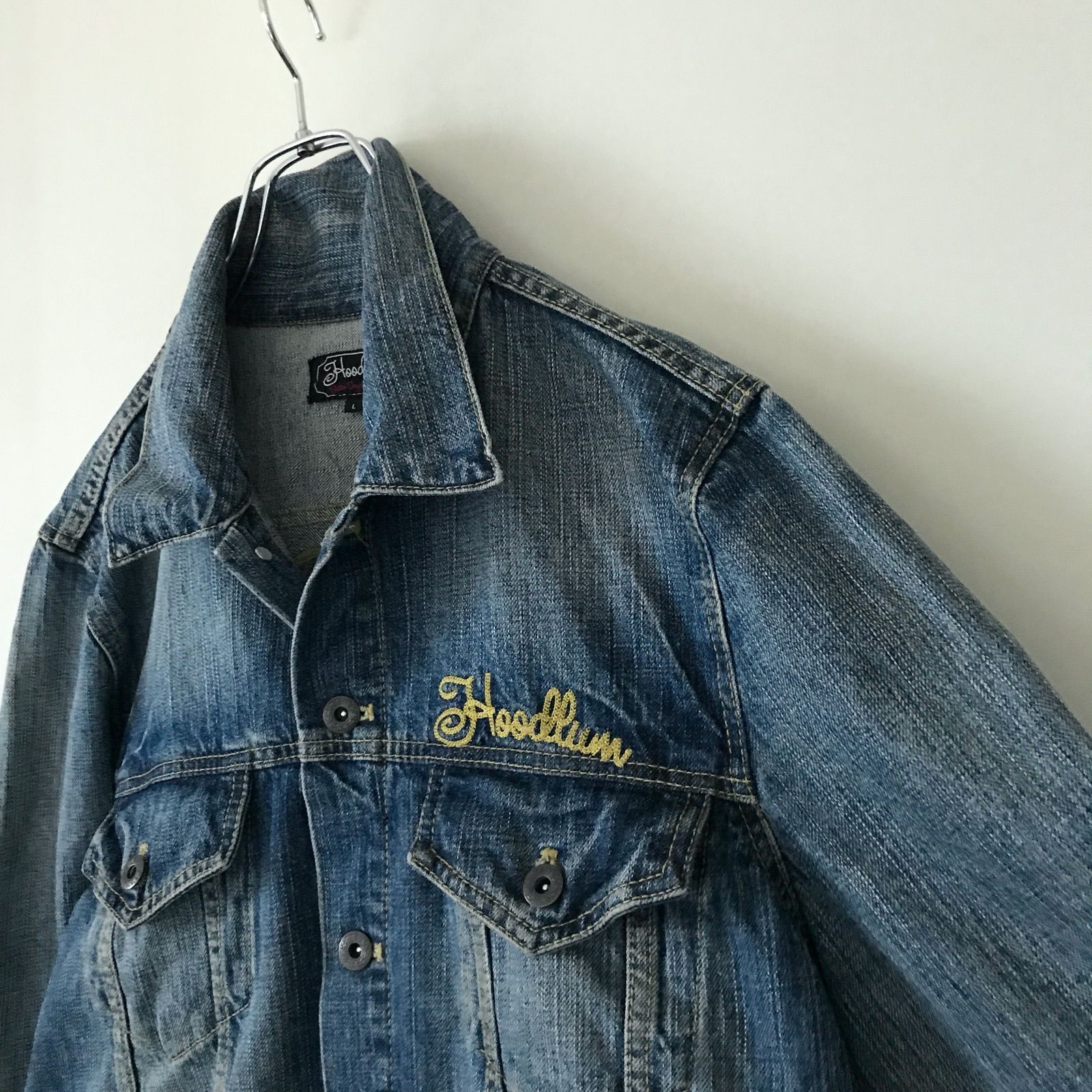 Hoodlum フッドラム/BEAMS ビームス☆チェーン刺繍☆デニム