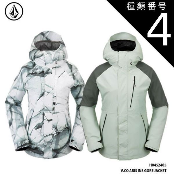 種類4：BLK/L ボルコム レディース ウェア ジャケット 23-24 VOLCOM V.CO ARIS INS GORE JACKET H0452405 アリス ゴアテックス 日本正規品