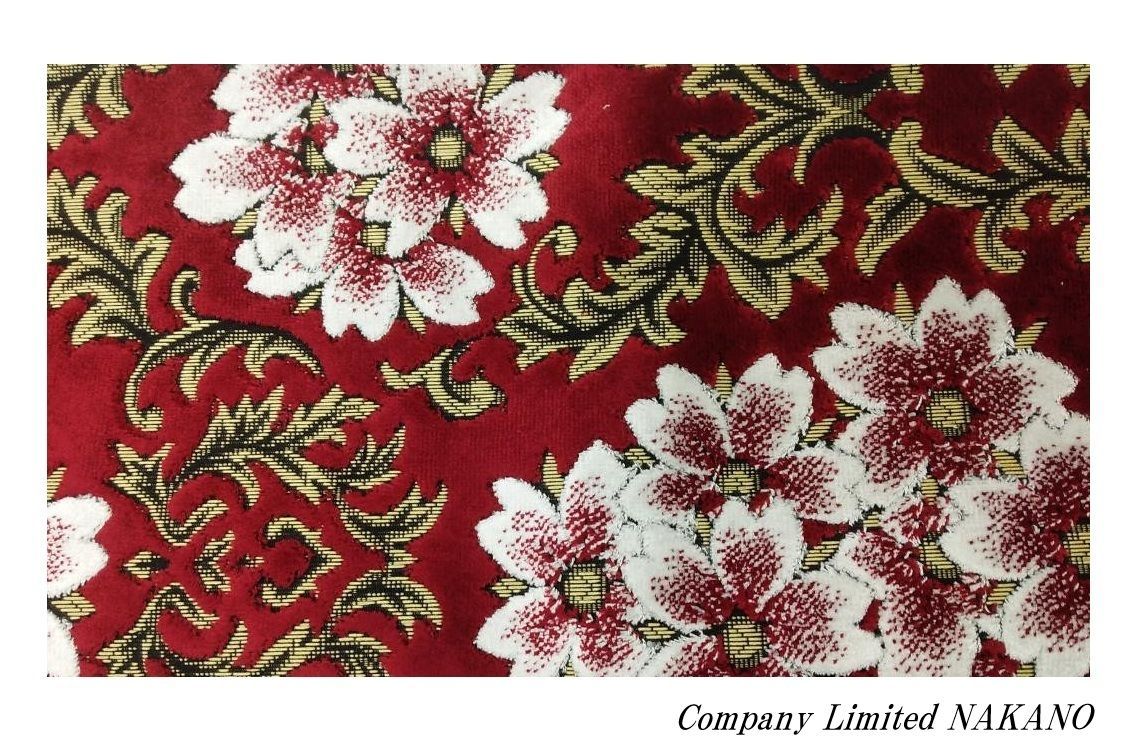 トラック用 金華山 生地 桜 SAKURA レッド 約300×1000mm のり