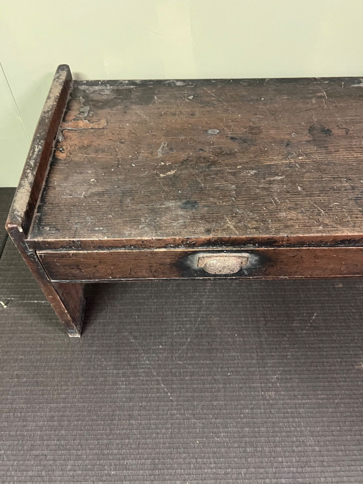 ︎ 昭和 レトロ 文机 木製 当時物 学習机 引き出し 古民具 家具