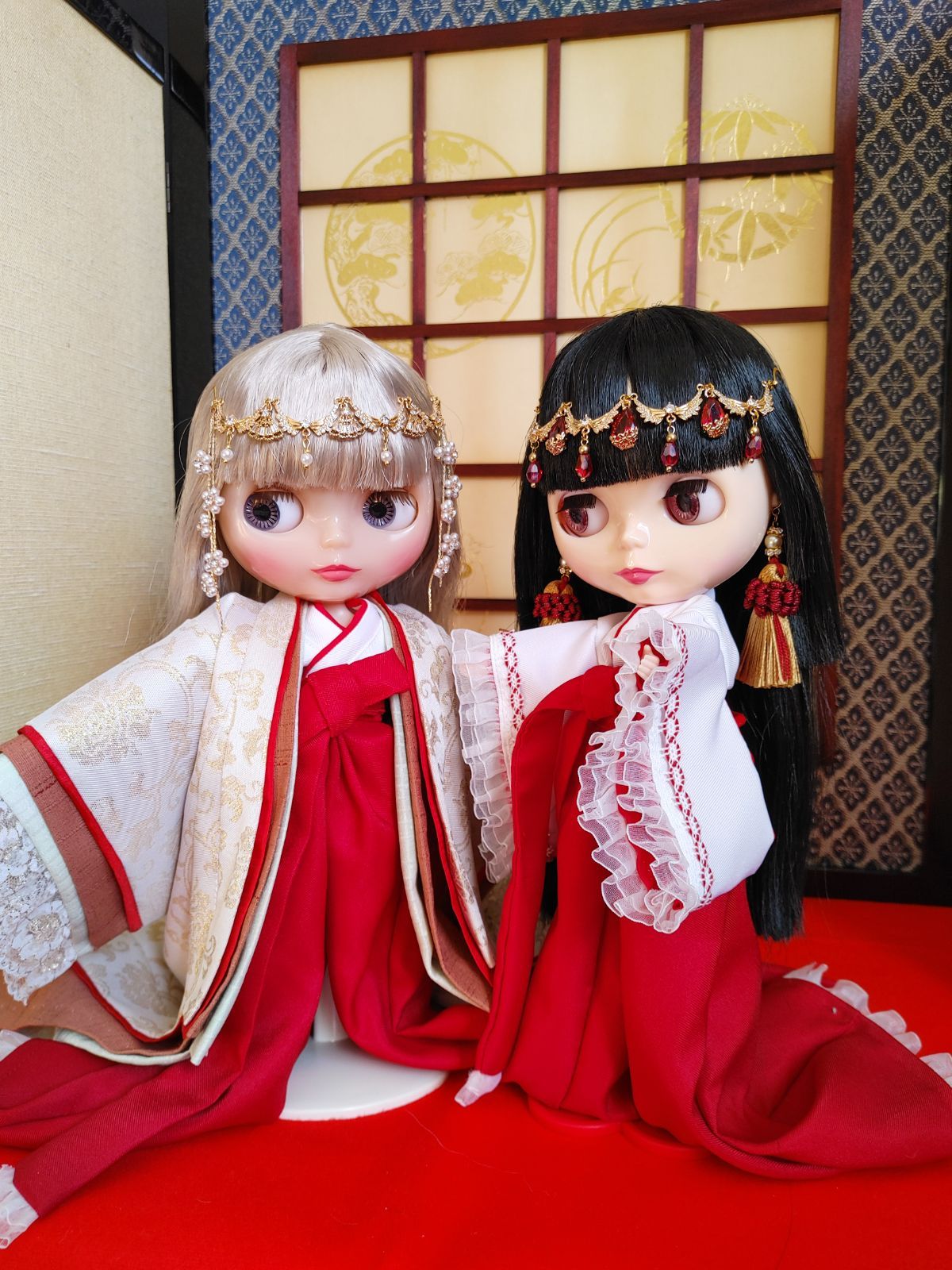 新》 ブライス アウトフィット ブライス着物 巫女服 着せ替え