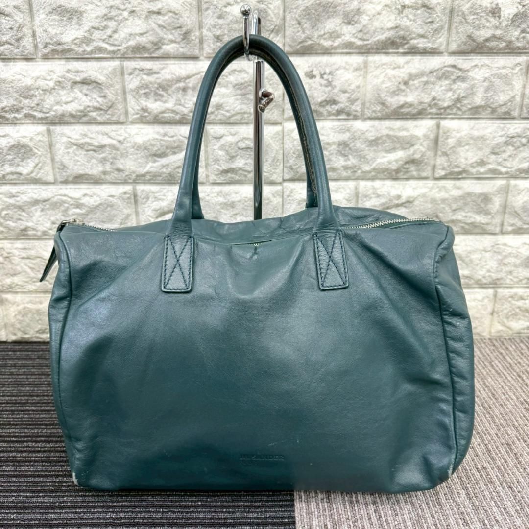 JIL SANDER ジルサンダー レザー トートバック ブルー