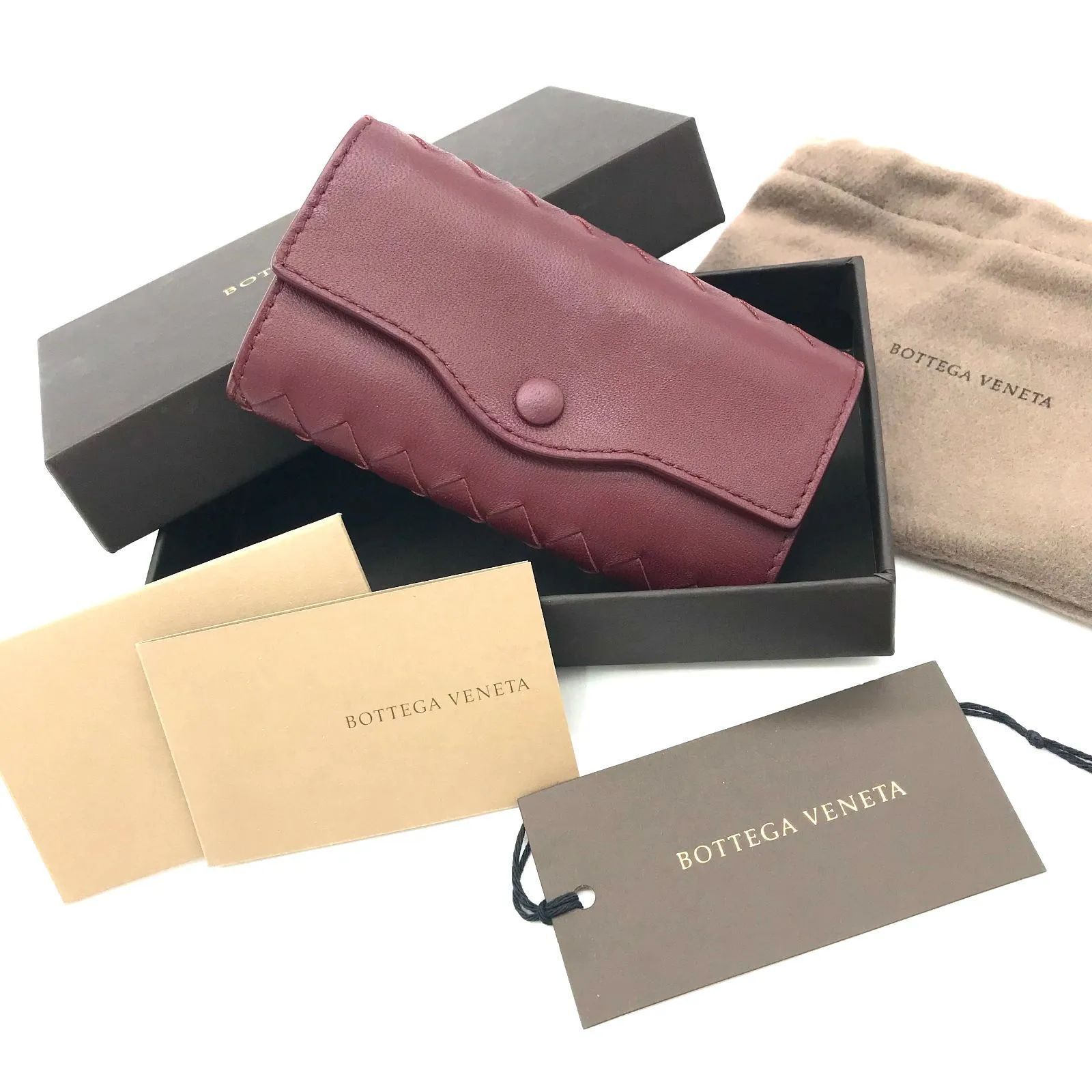 ▽BOTTEGA VENETA/ボッテガヴェネタ イントレチャート 6連キーケース