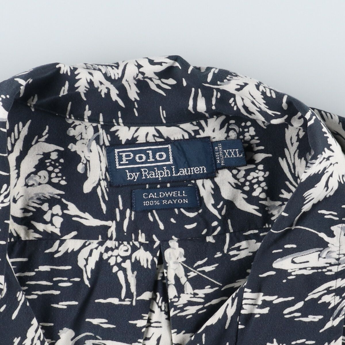 90s ラルフローレン CALDWELL アロハシャツ 総柄 古着 90年代 ラルフローレン Ralph Lauren POLO by Ralph Lauren